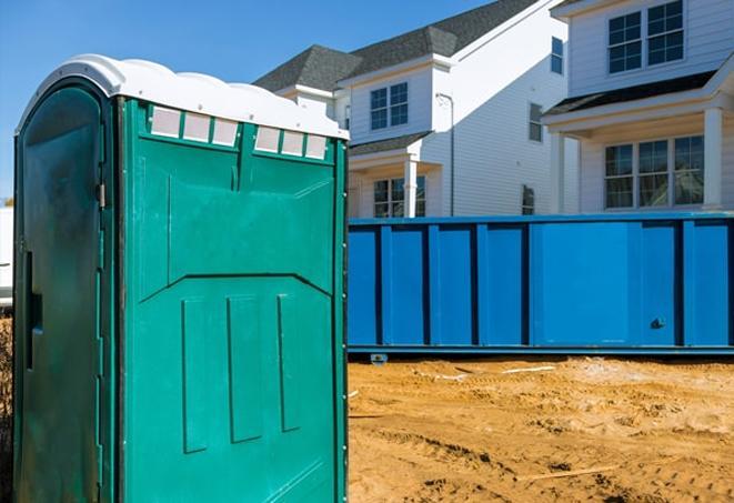 the ultimate convenience on a busy work site - porta potties